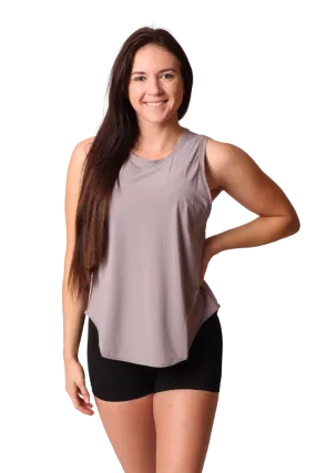 Airlift Tie-Back Pastel Purple Tank