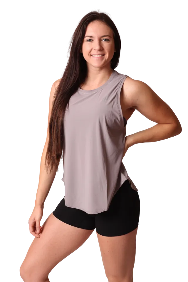 Airlift Tie-Back Pastel Purple Tank