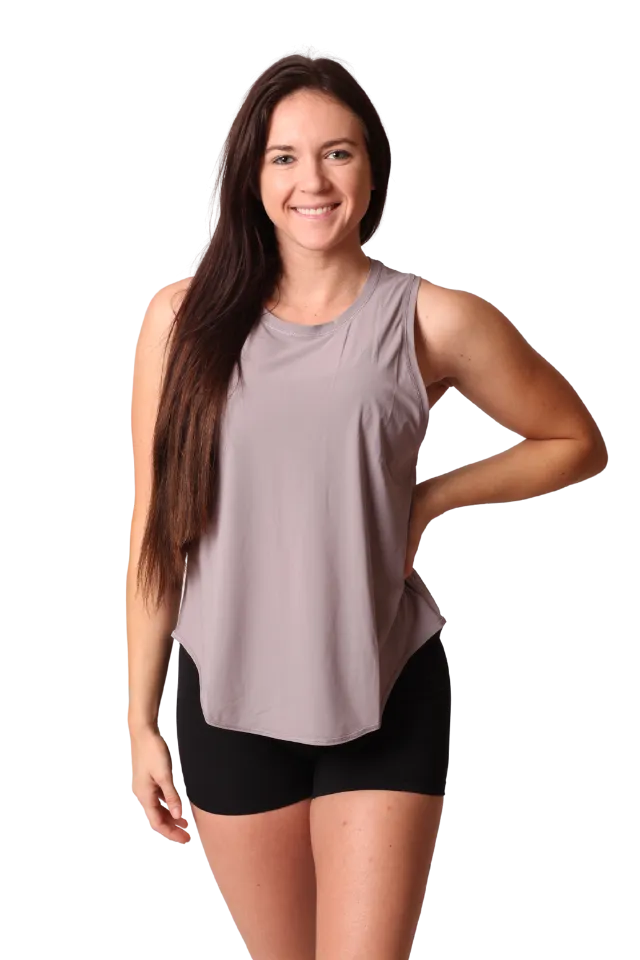 Airlift Tie-Back Pastel Purple Tank