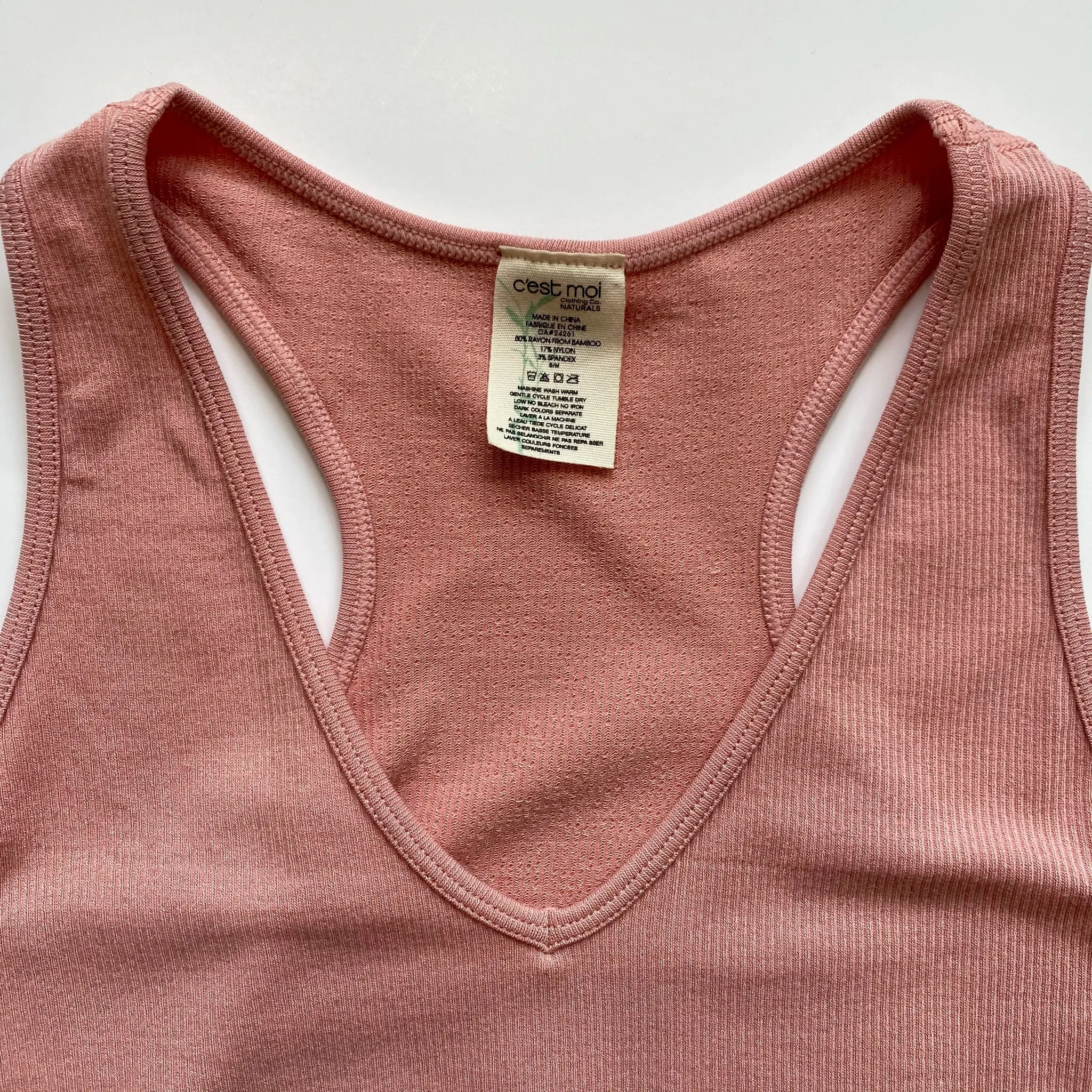 Bamboo Crop Racerback Tank