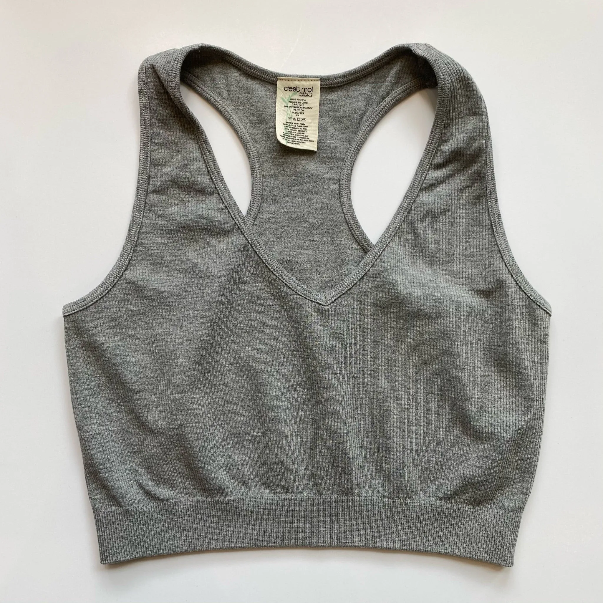 Bamboo Crop Racerback Tank