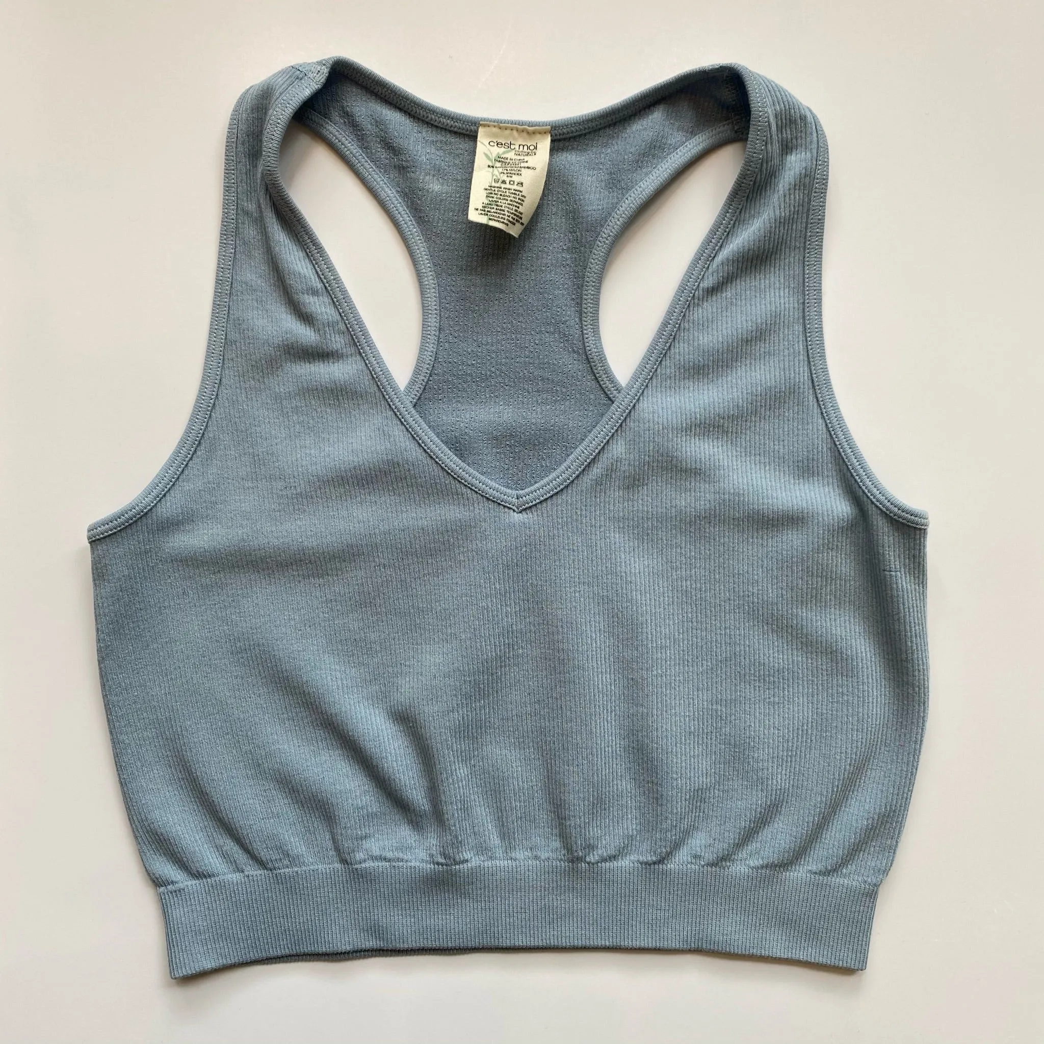 Bamboo Crop Racerback Tank