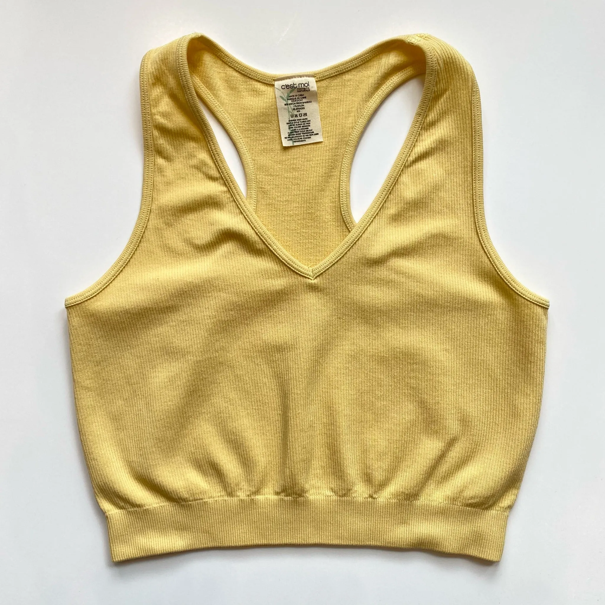 Bamboo Crop Racerback Tank