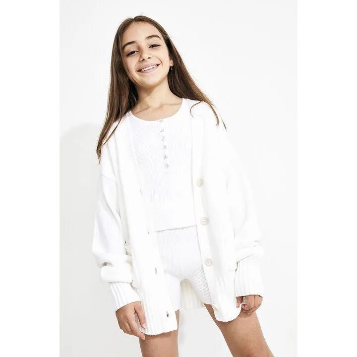 Bardot Junior - Olivia Oversized Cardigan - Ivory