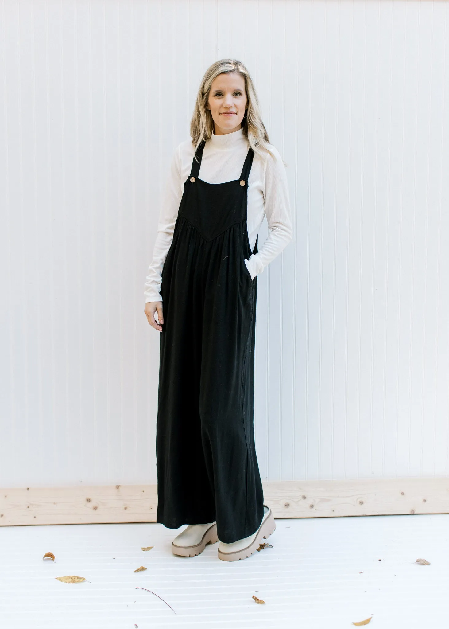 Black Button Jumpsuit