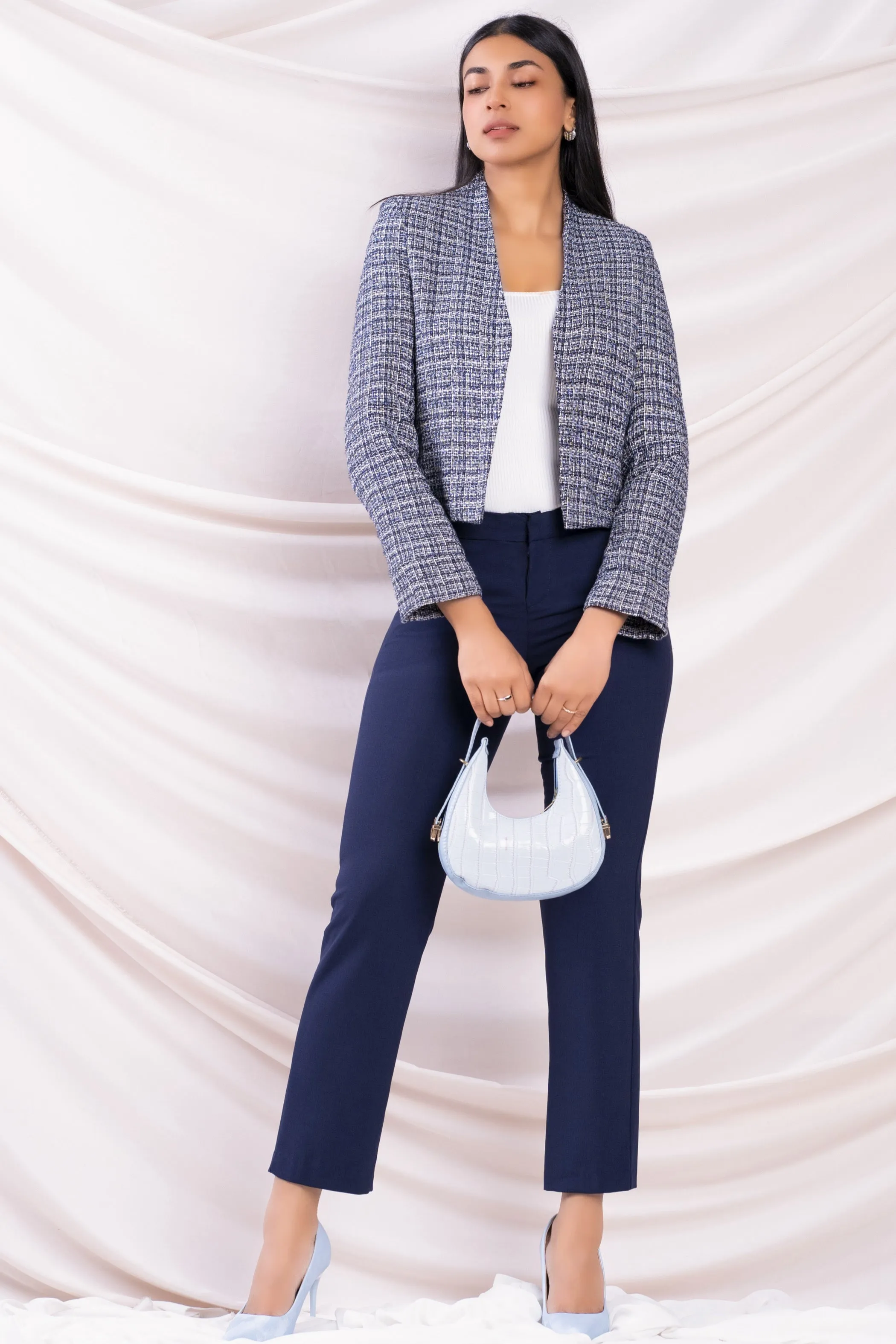 Blue Tweed Blazer