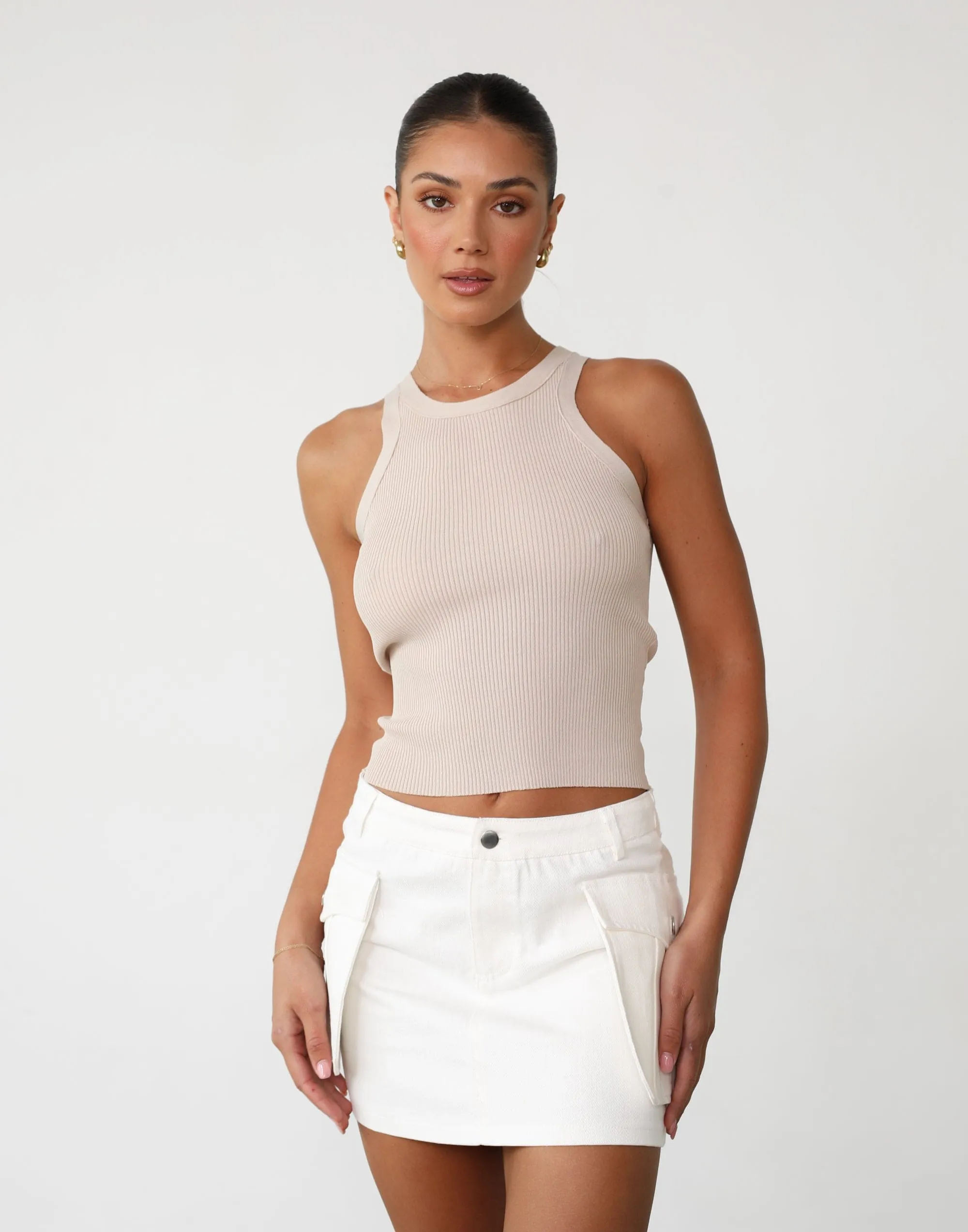 Cassidy Tank Top (Almond)