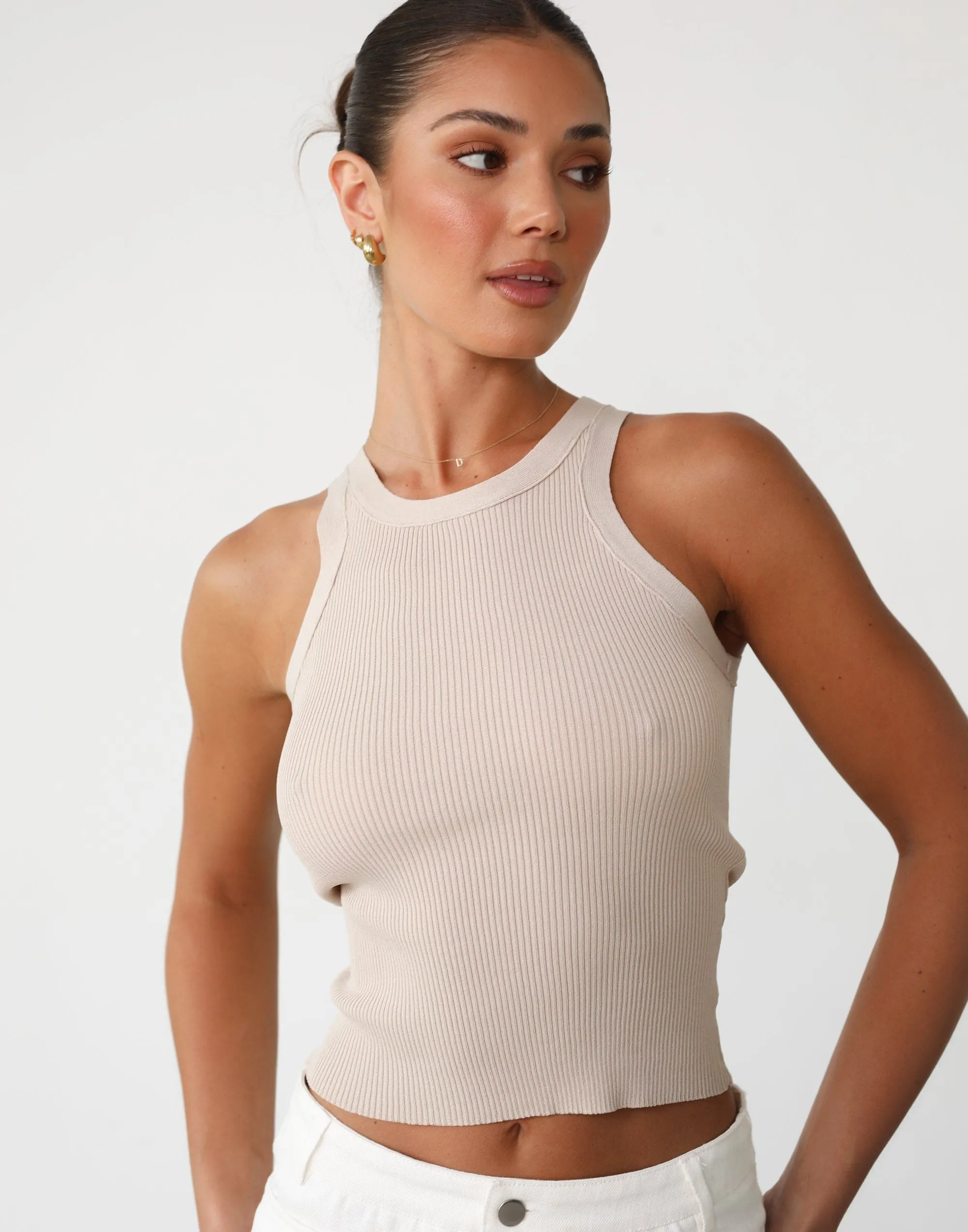 Cassidy Tank Top (Almond)