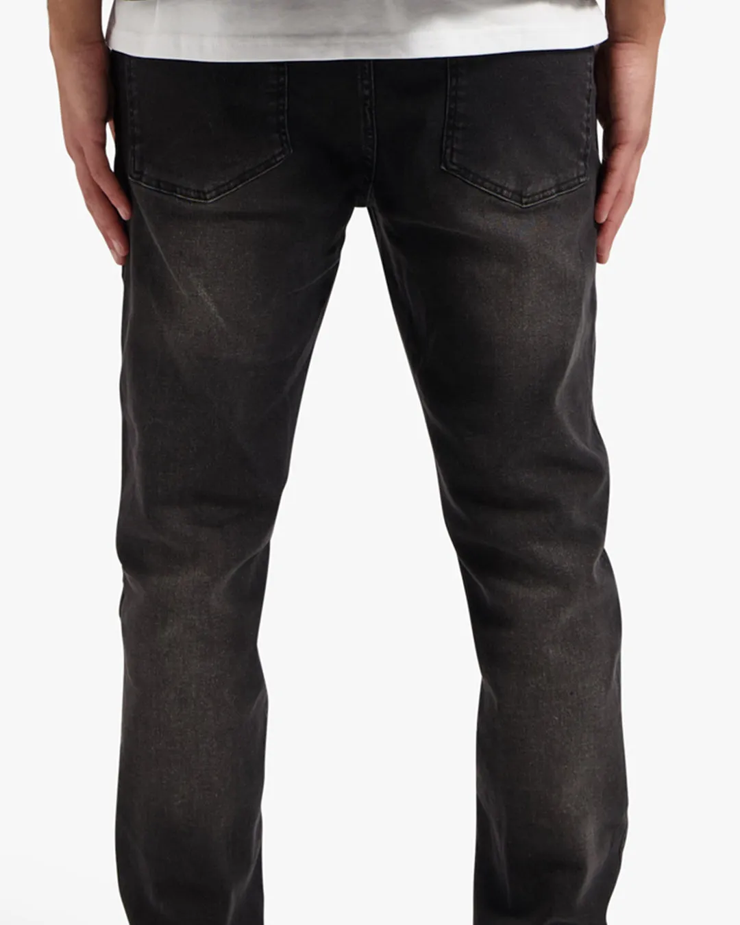 CROYEZ CH2 STRAIGHT LEG JEANS - BLACK