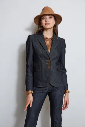 Denim 3 Button Blazer