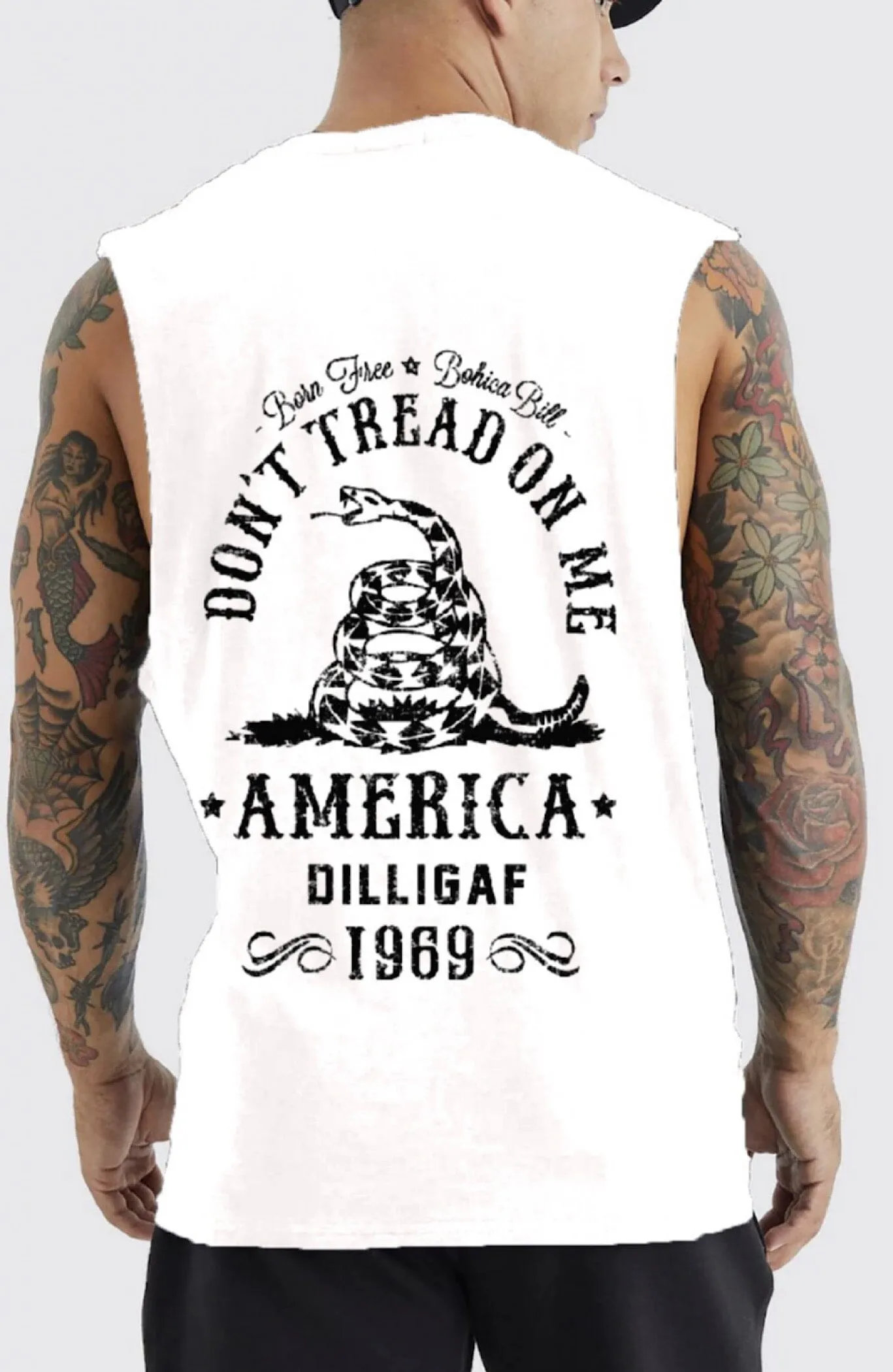 Don't Tread on Me Bad Ass Muscle shirt