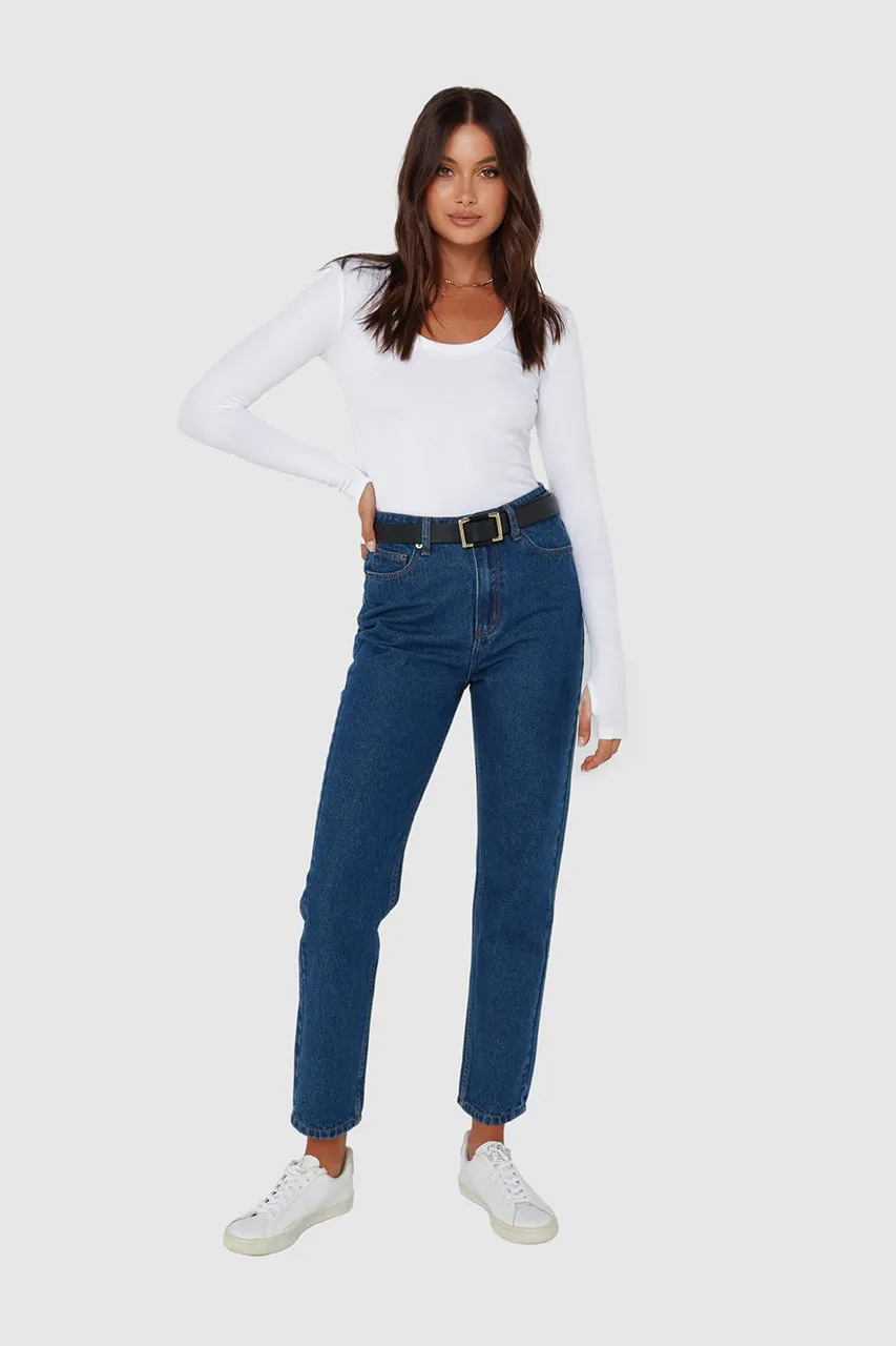 Ellen Mom Jeans | Dark Denim