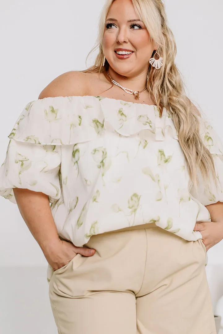 Feminine Feels Floral Off Shoulder Top