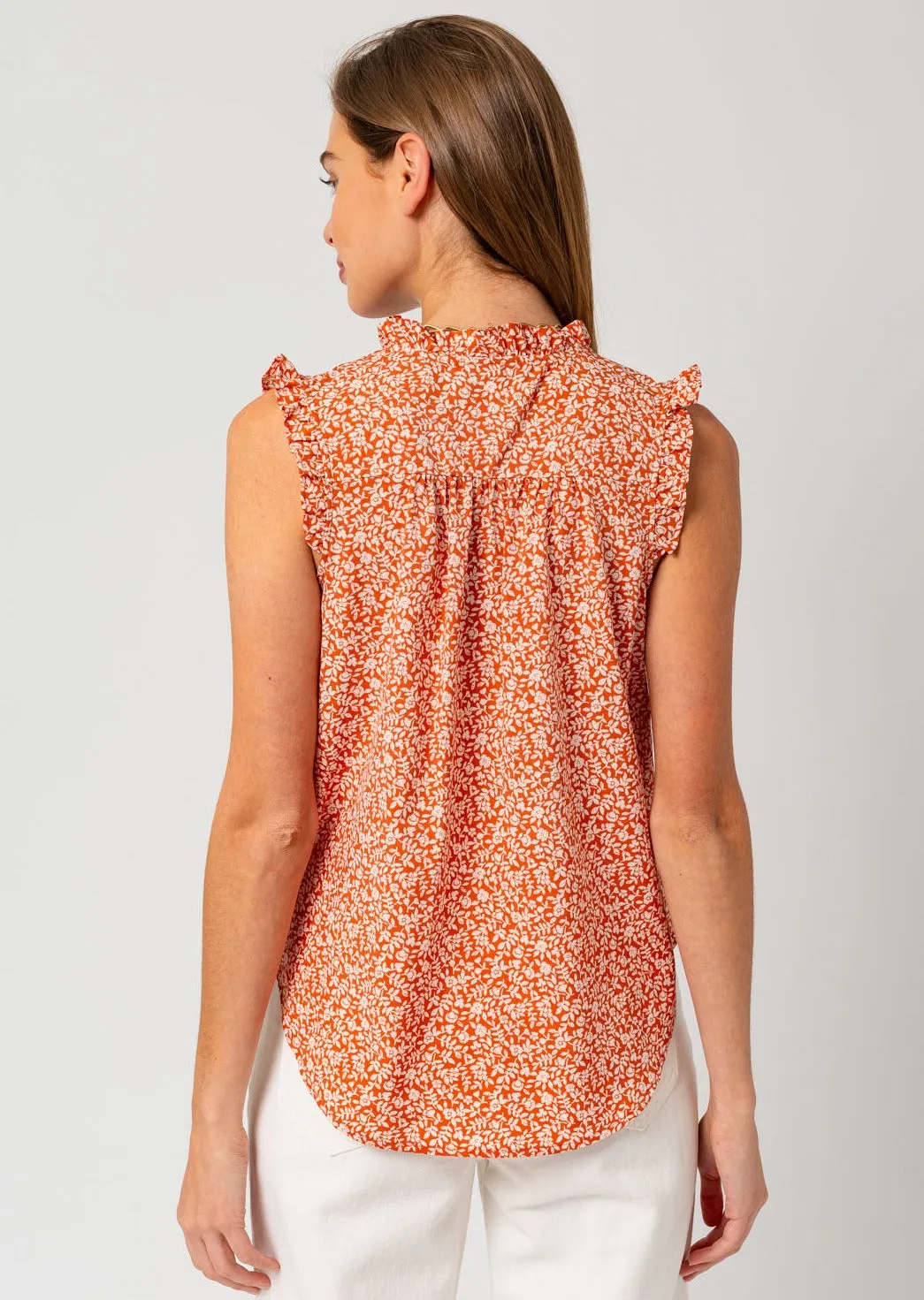 FINAL SALE - Terracotta Floral Top