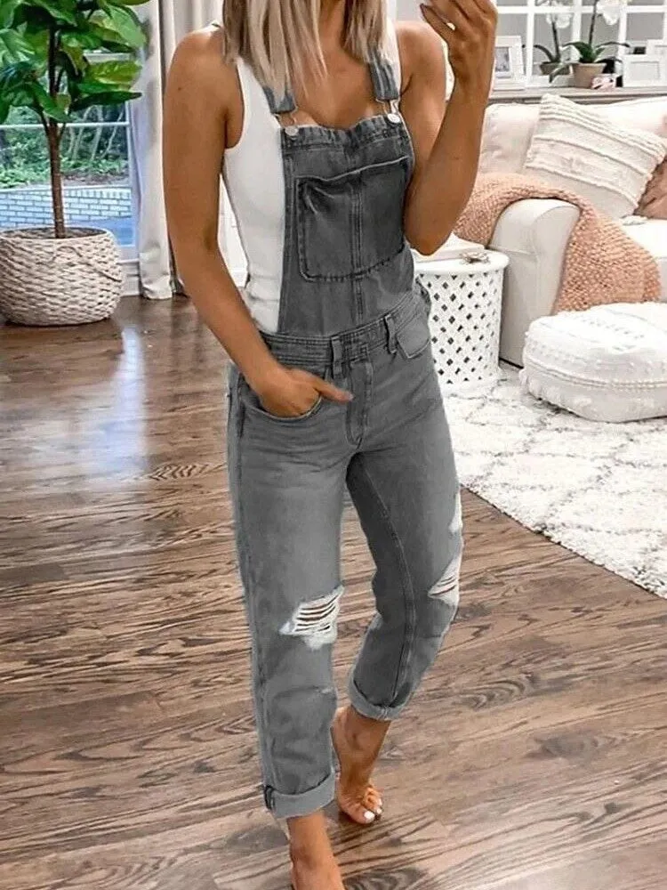 Floral Print Ankle-Length Women's Jumpsuit Rompers