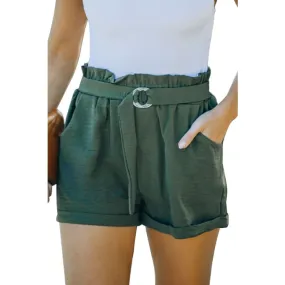 Green Paper Bag Shorts