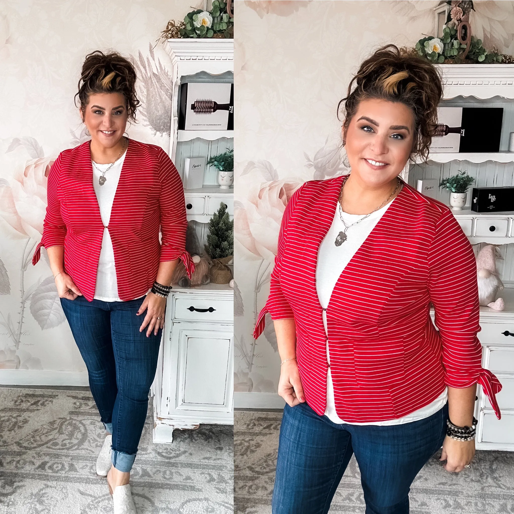 Hearts on Fire Knit Blazer