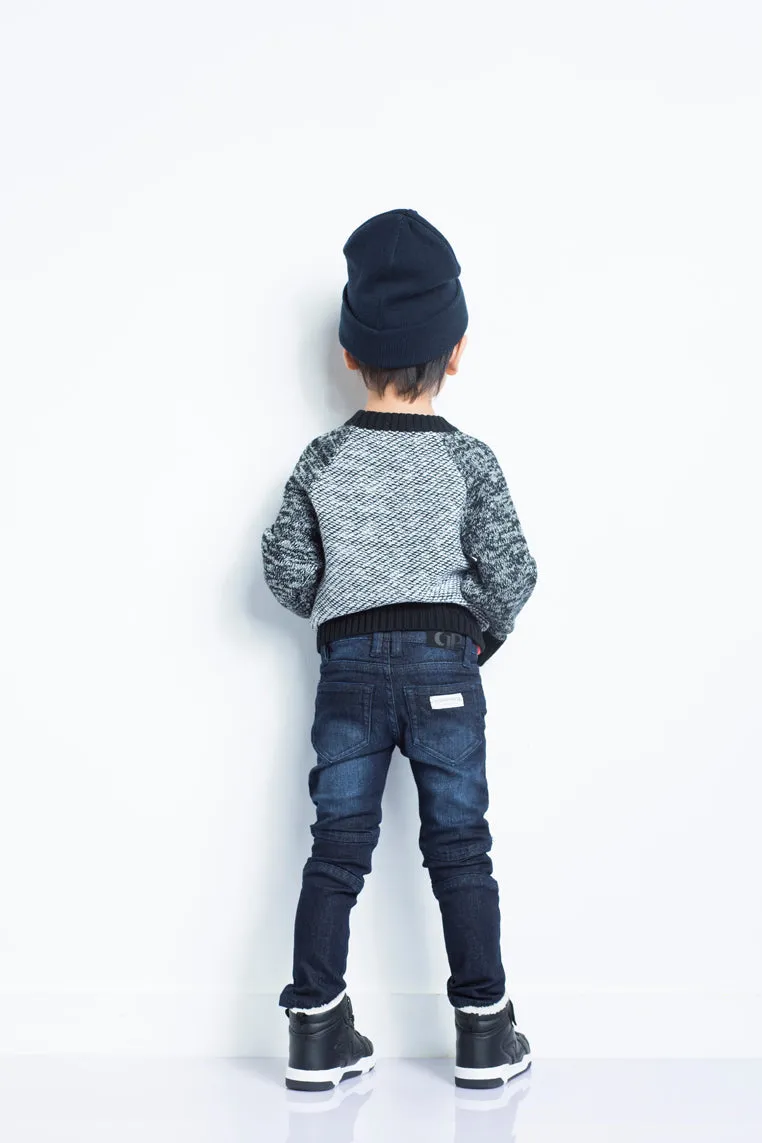 Kid's Biker Dark Jeans