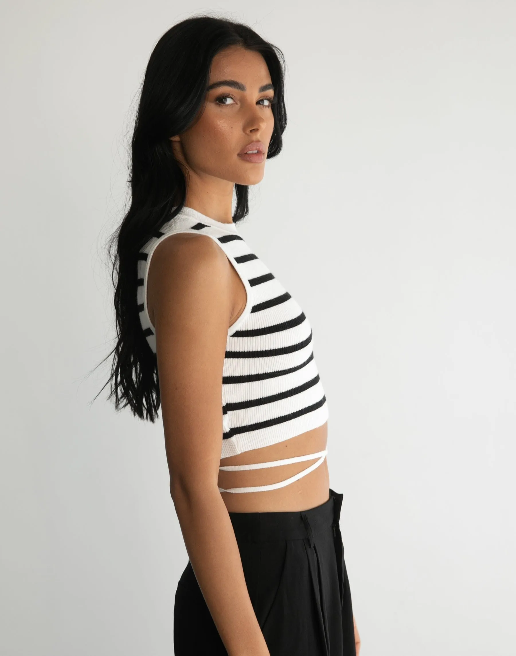 Lanter Tank Top (Black/White)