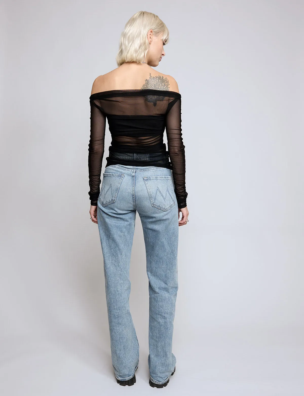 Lydia Mesh Off-The-Shoulder Top -BESTSELLER