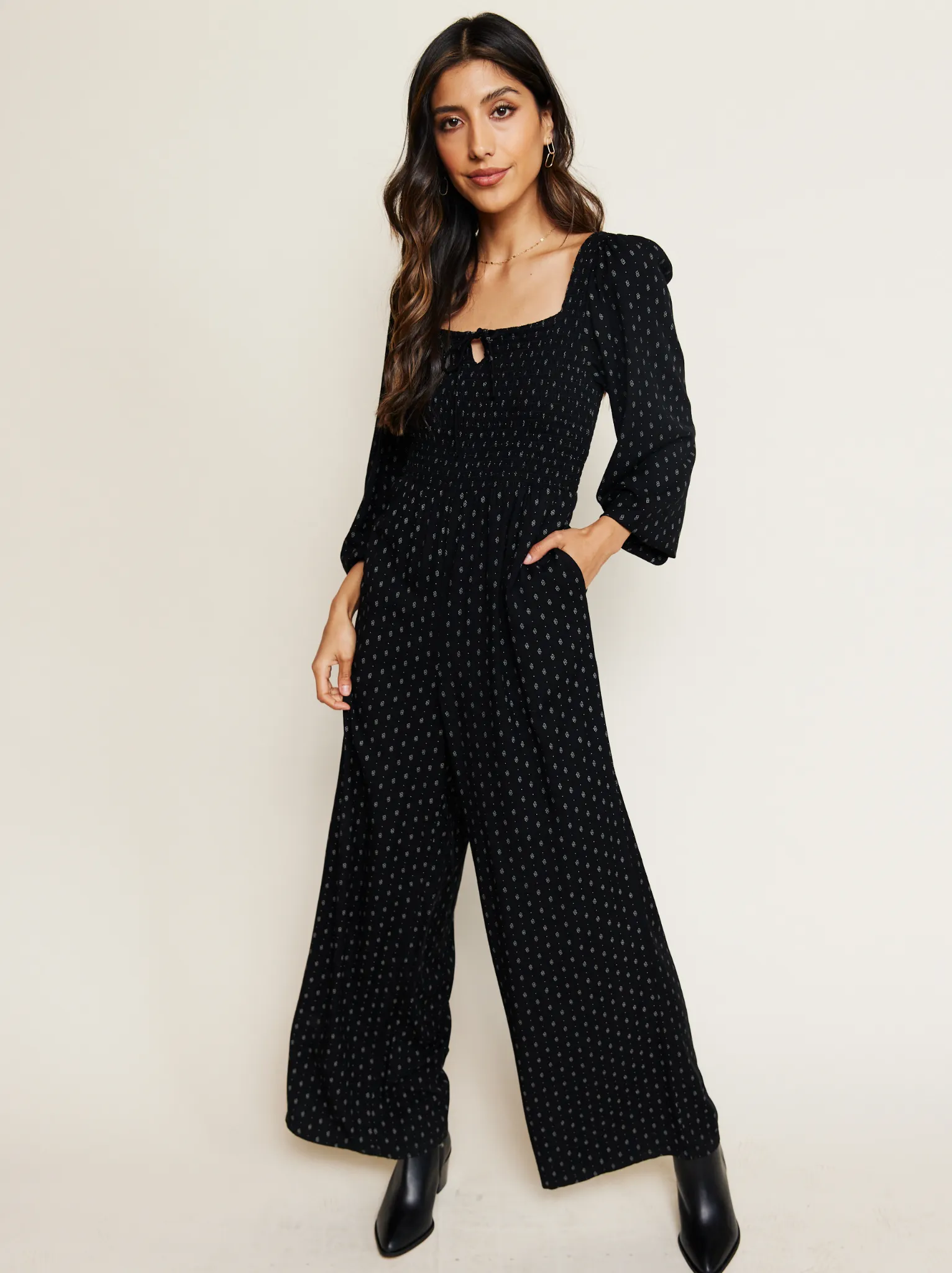 Marion Smocked Jumpsuit