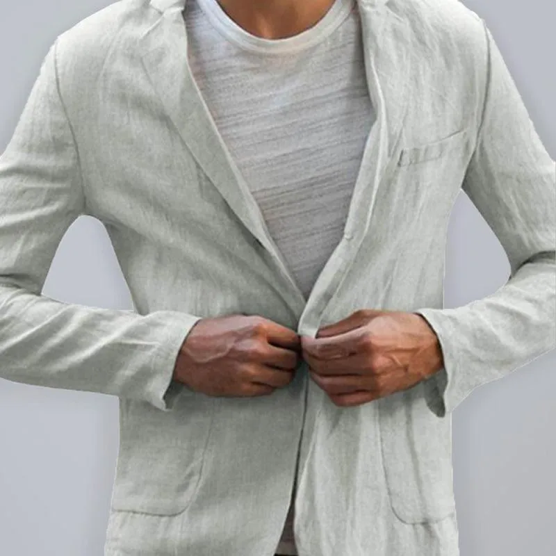 Men Blazer - Casual Linen Blazer