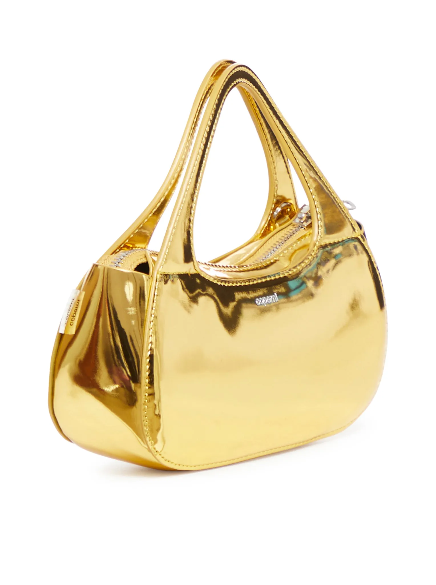 Metallic Micro Baguette Swipe Bag