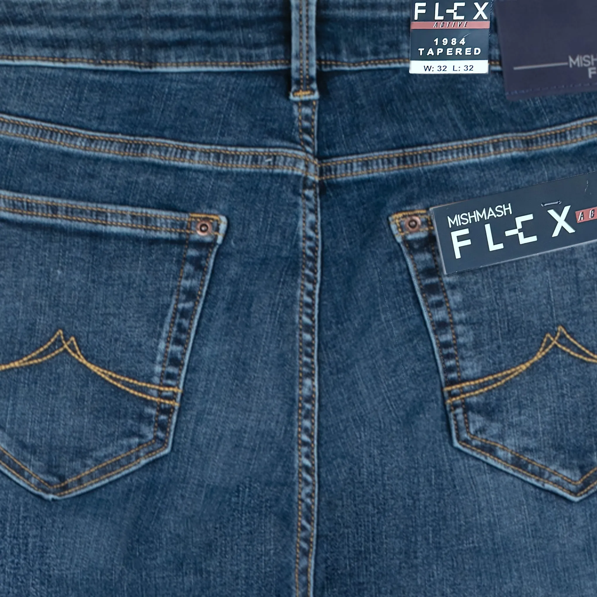 Mish Mash Flex Tapered Jeans Mid Blue