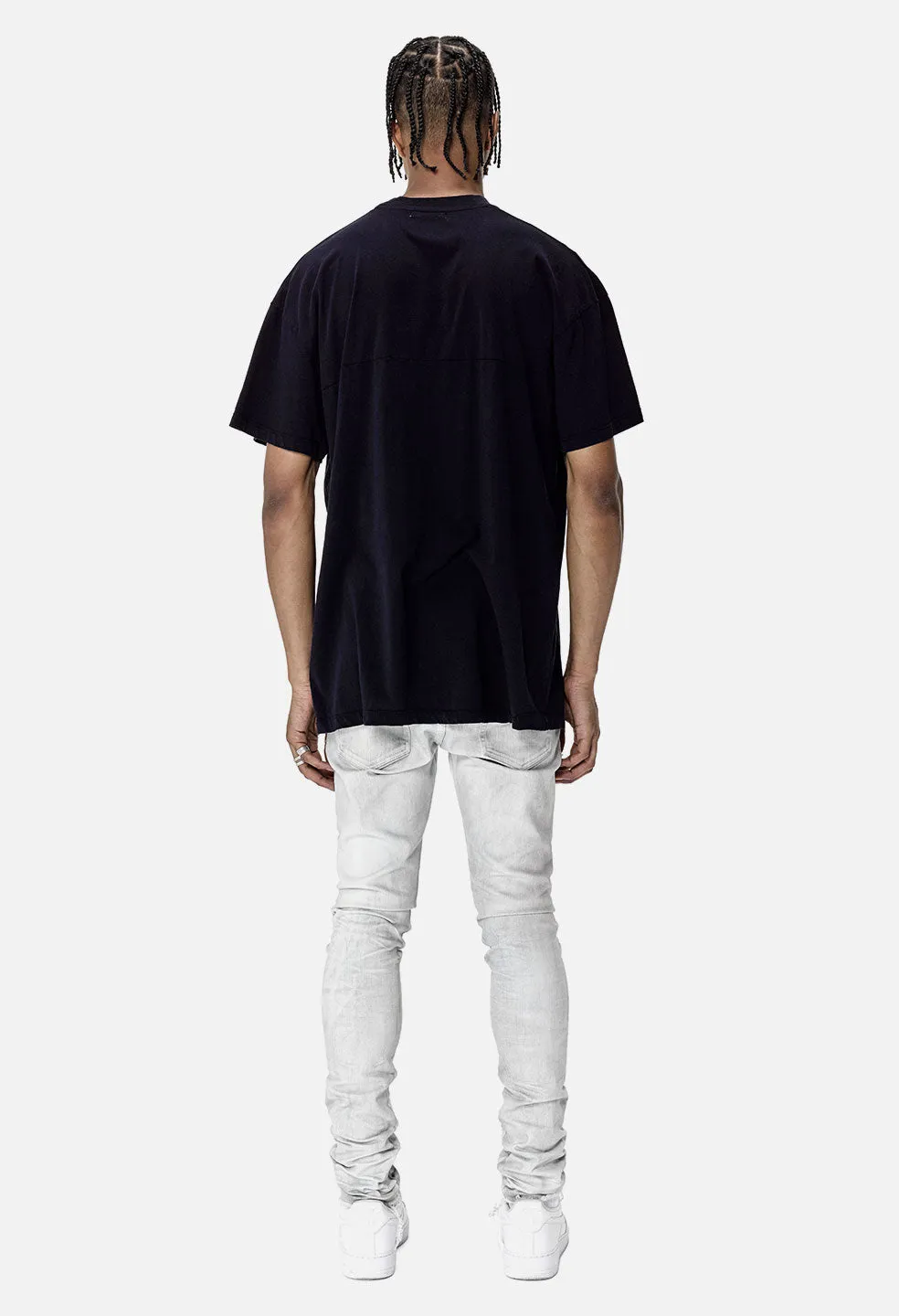 Mock Panel Tee / Dark Navy