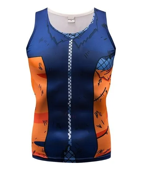 Naruto Battle Damaged 'Teen Naruto' Compression Tank Top