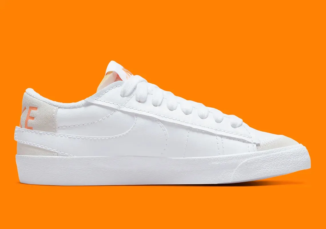 Nike Blazer Low '77 Jumbo Scribble Swoosh White Orange Trance