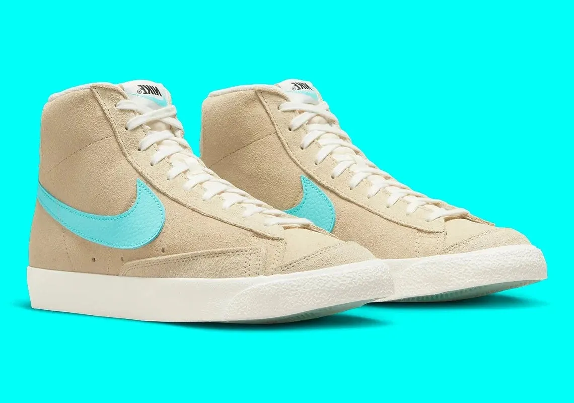 Nike Blazer Mid 77 Desert Ore Light Aqua