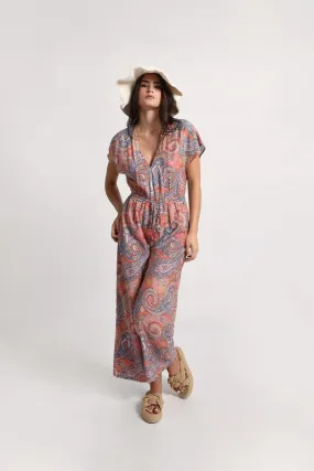 Paisley Print Jumpsuit