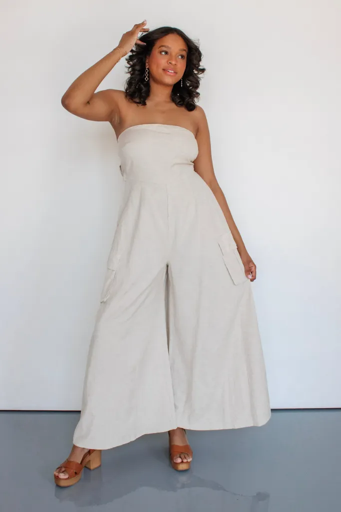 Sand Tropez Strapless Jumpsuit