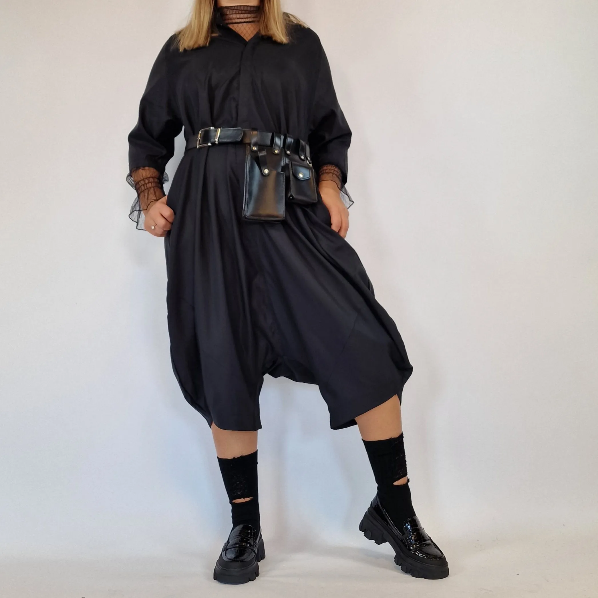 Simple Moderne Geek Punk Loose Fit Jumpsuit