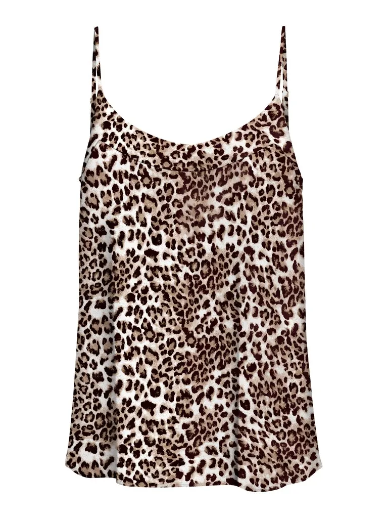 Simply Easy Singlet Top - Leopard print