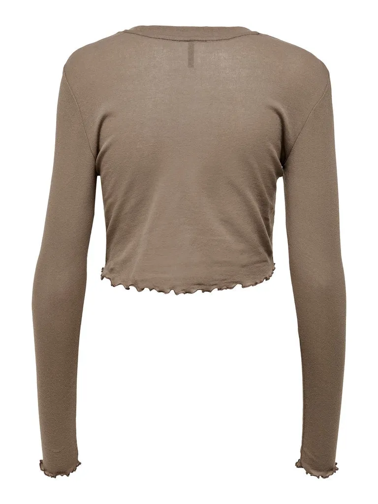 Singe Long Sleeve Crop Top