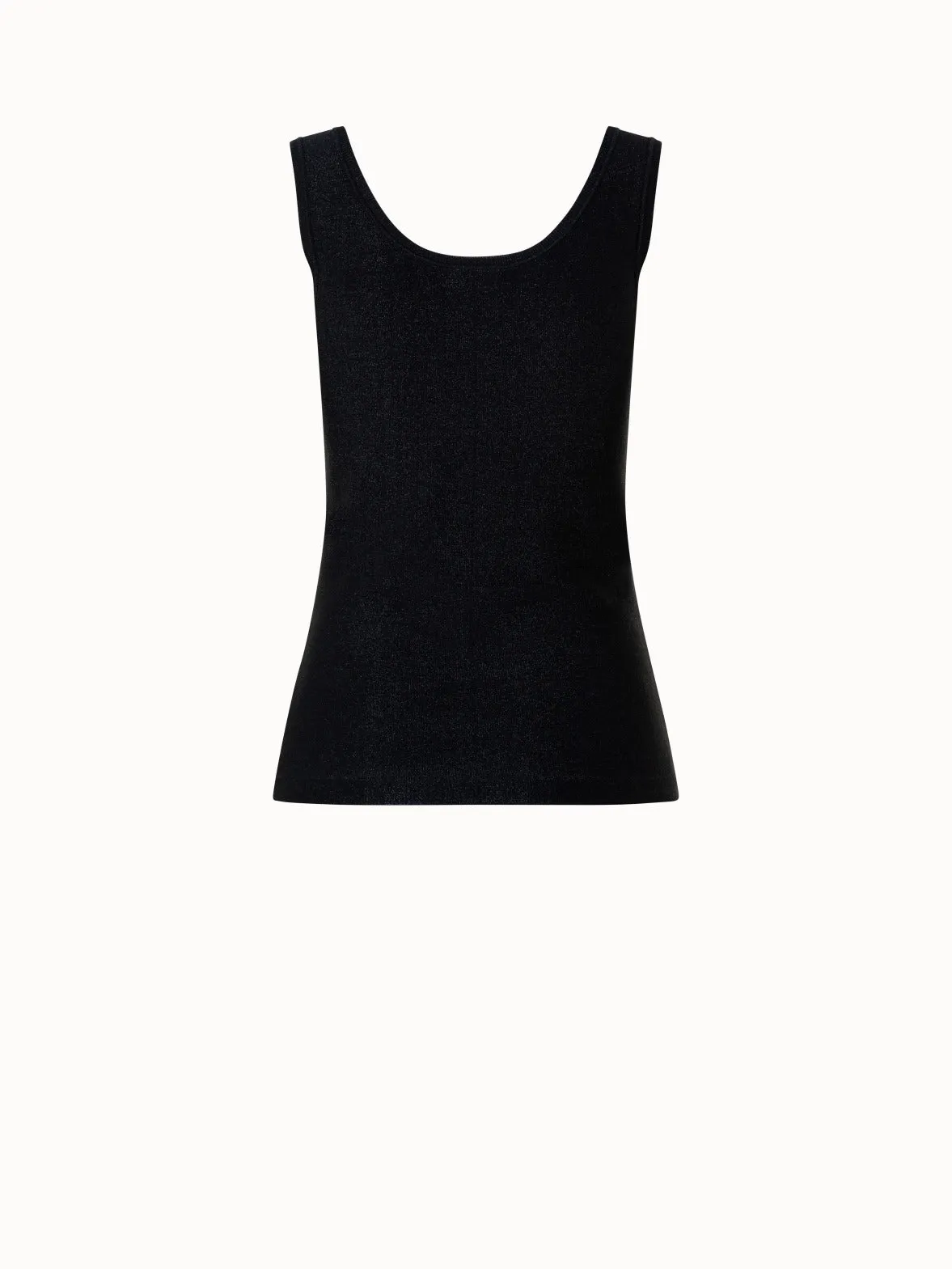 Tank Top aus Seiden-Lurex-Stretch-Strick