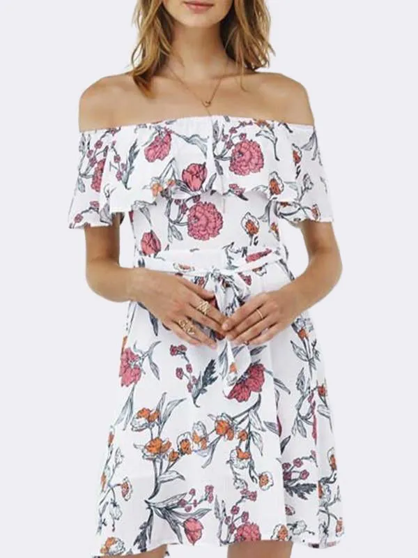 Think It Out Floral Dress