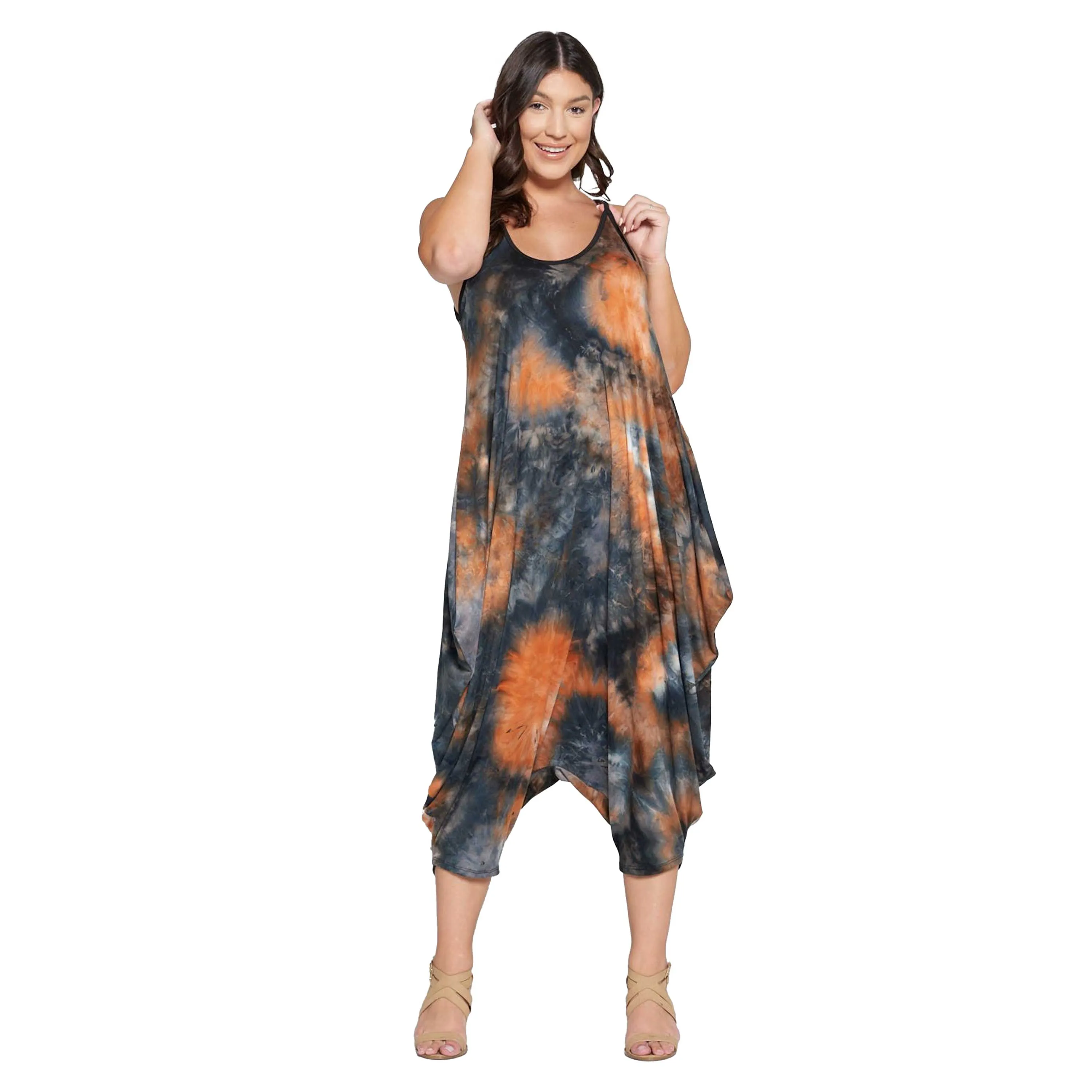 Tie Dye Pocket Jumpsuit