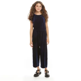 Velvet Sparkle Jumpsuit| Navy